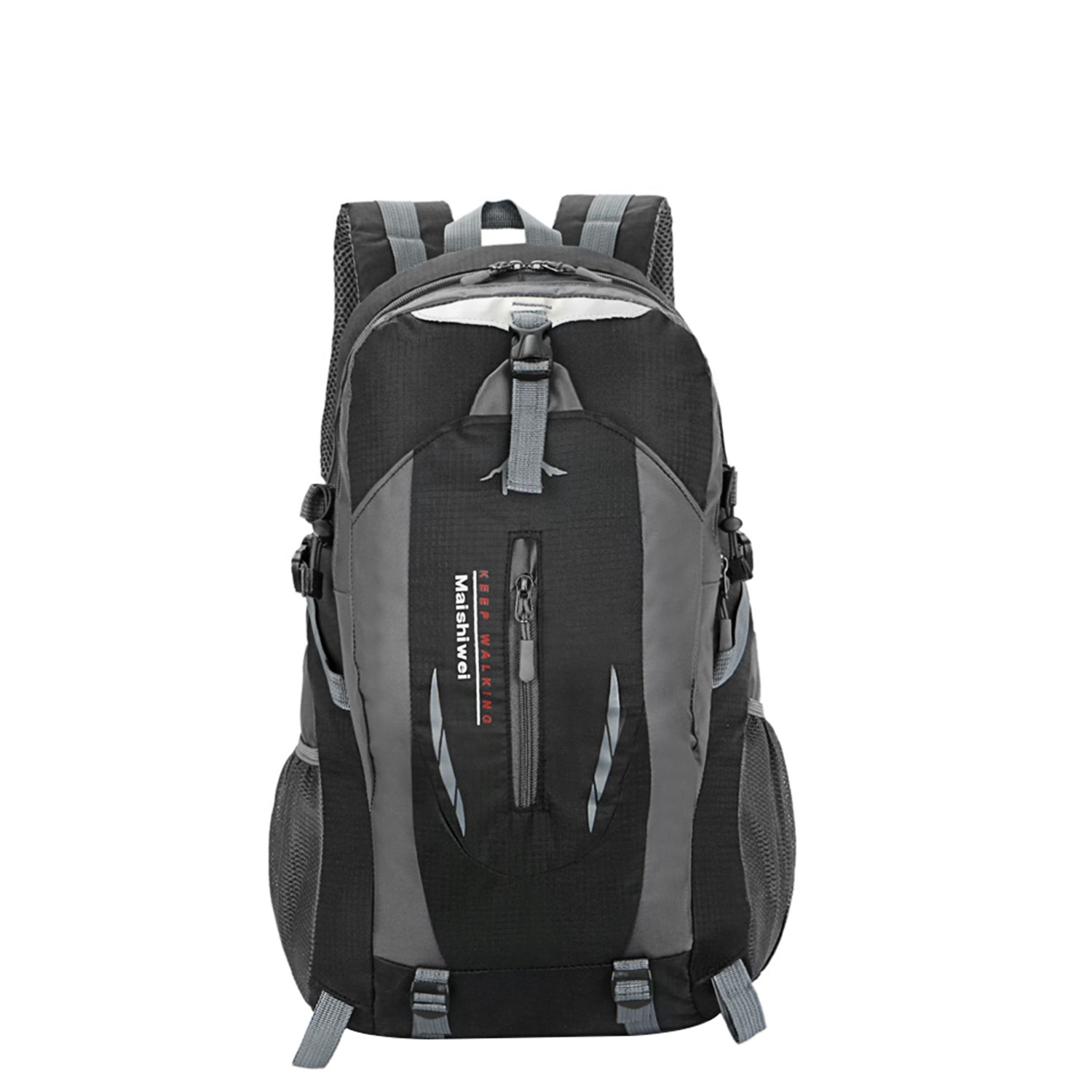 36L GemGear waterproof outdoor hiking backpack black and gray with adjustable straps on Tampa Home & Garden Store