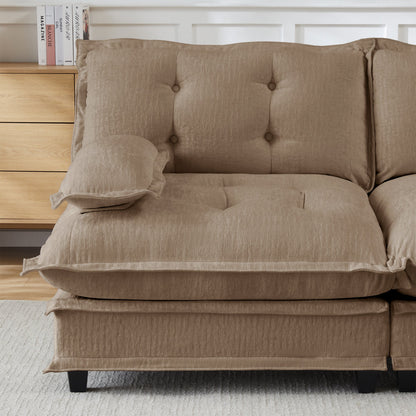 Cozy 73 Inch Chenille Sofa and Modular Design