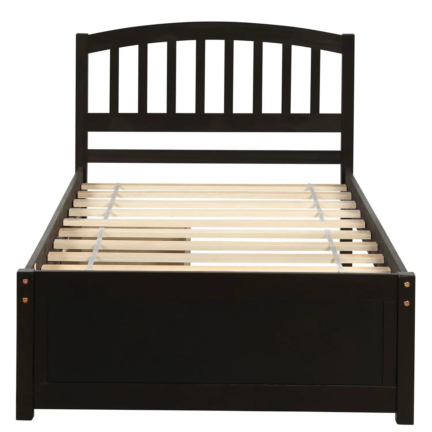 Wood Platform Storage Bed With Two Drawers