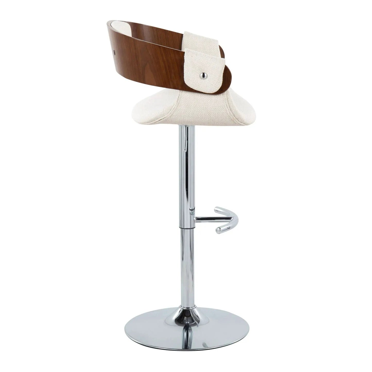 Elisa Mid Century Modern Barstool Swivel Set of 2