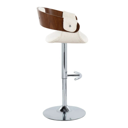 Elisa Mid Century Modern Barstool Swivel Set of 2