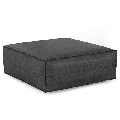 Brody Large Square Coffee Table Pouf Foot Stool