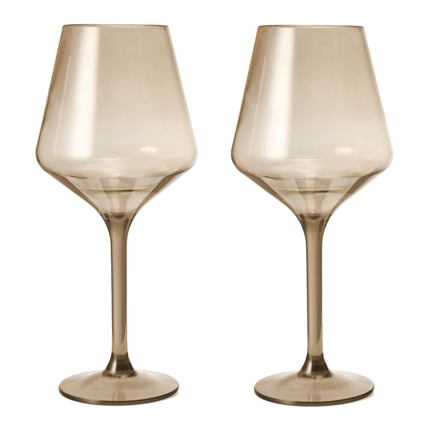 Saint Tropez Acrylic Stemmed Wine Glass Set of 2