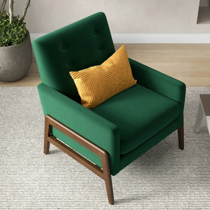 Cole Solid Wood Lounge Chair Mid Century Modern