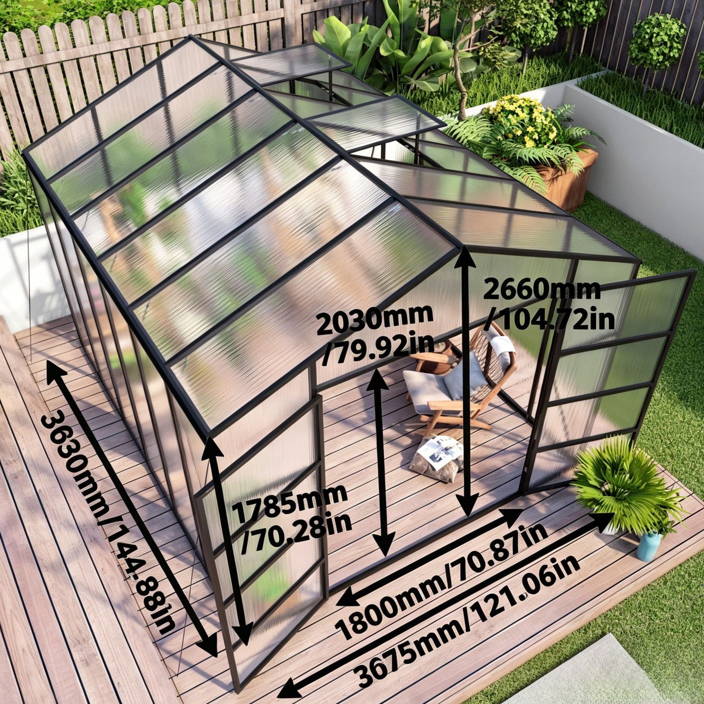 Windproof and All Season Garden Greenhouse