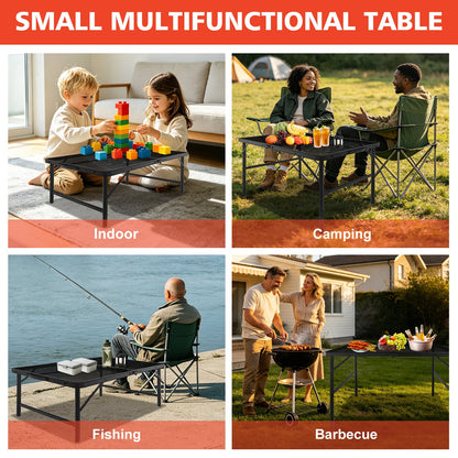3ft camping table with mesh desktop, lightweight portable folding outdoor table indoor use on Tampa Home & Garden Store