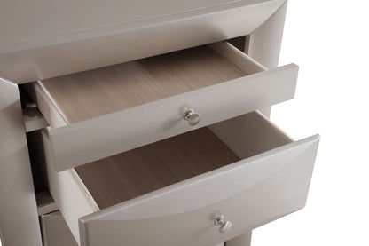 7 Drawer Lingerie Chest with Sleek Gray Finish and light wood interior, HouseOfZazla on Tampa Home & Garden Store