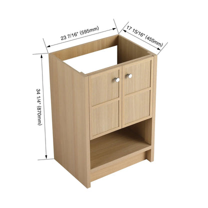 Freestanding Bathroom Vanity with Closing Doors