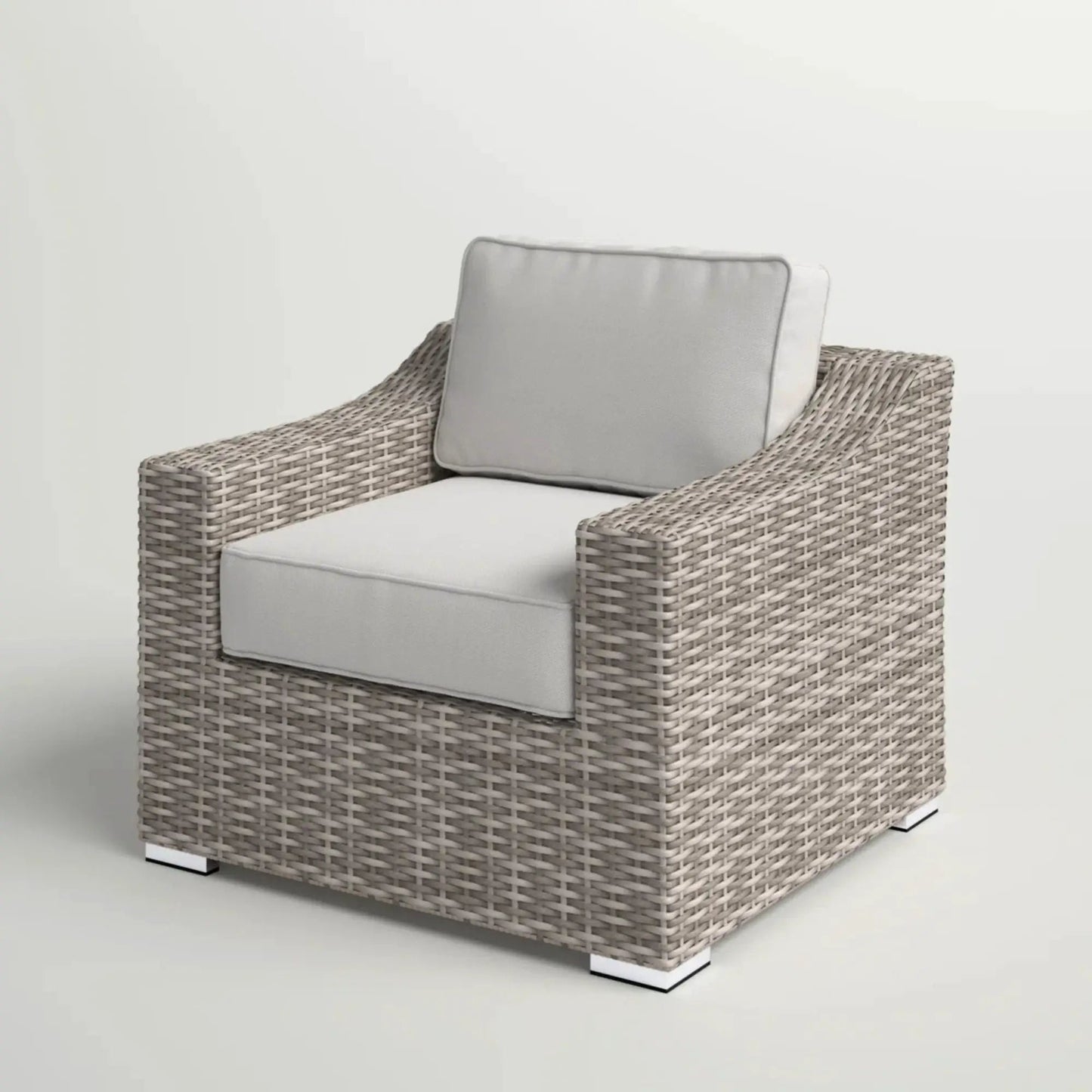 Patio Chair with Cushions Modern Design Outdoor