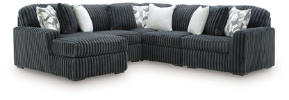 Midnight Madness Sectional and Jumbo Corduroy