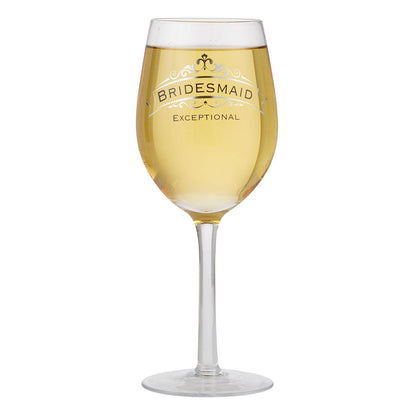 Verre à vin de demoiselle d'honneur