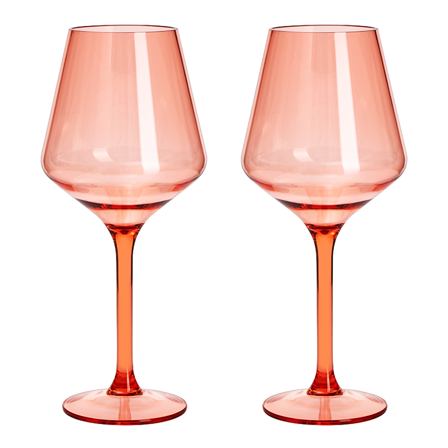 Saint Tropez Acrylic Stemmed Wine Glasses Set