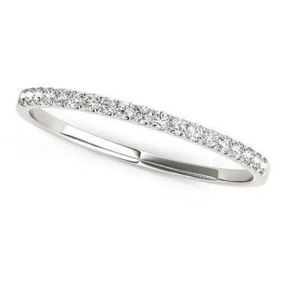 14k white gold pave diamond wedding ring 1/8 cttw Bids.com on Tampa Home & Garden Store