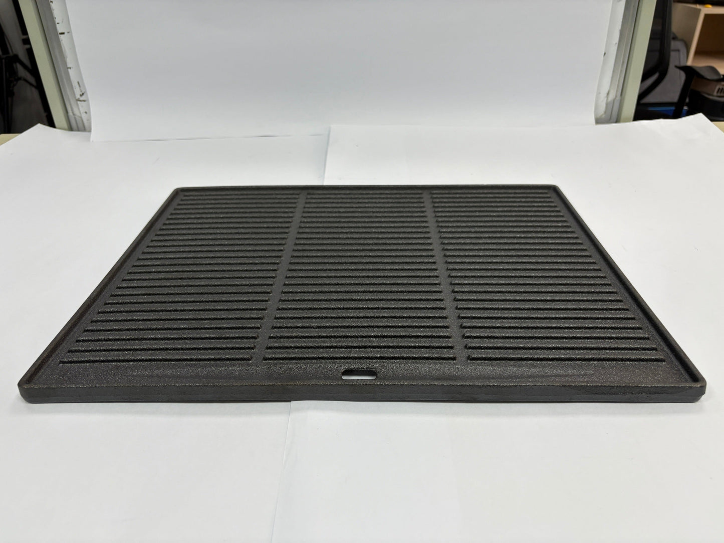 NL-4B02-CMP square cast iron griddle pan, reversible grill, black finish on Tampa Home & Garden Store