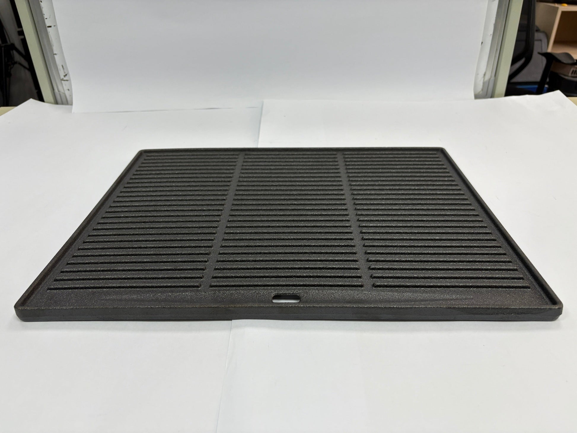 NL-4B02-CMP square cast iron griddle pan, reversible grill, black finish on Tampa Home & Garden Store