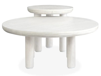 Sunset Cove nesting cocktail table with casters in whitewashed wood on Tampa Home & Garden Store