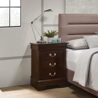 Louis Philippe Nightstand in Wood Veneer