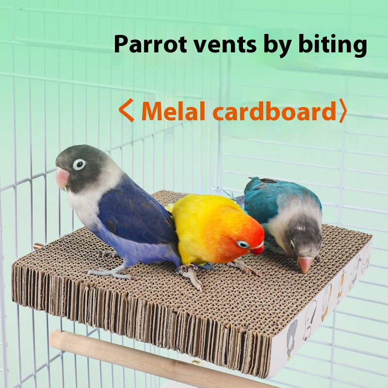 Parrot toys Layer Pie Bed melal cardboard bird perch three parrots on Tampa Home & Garden Store