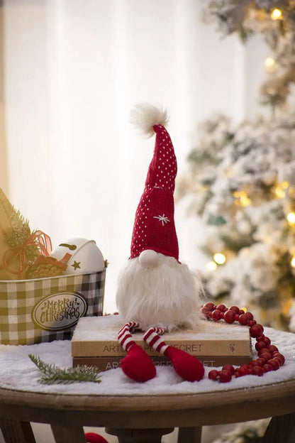 Christmas Gnome Decorations Set of 2 for Tabletop