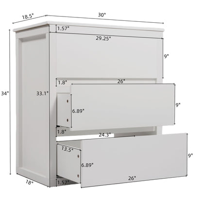 Freestanding white bathroom vanity with ceramic sink and 2 full-extension drawers HouseOfZazla on Tampa Home & Garden Store
