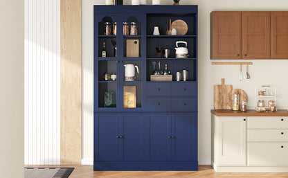 Spacious Kitchen Buffet and Storage Hutch