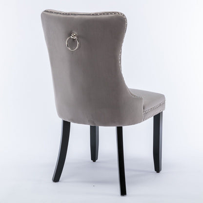Nikki High End Tufted Dining Chair Set of Two
