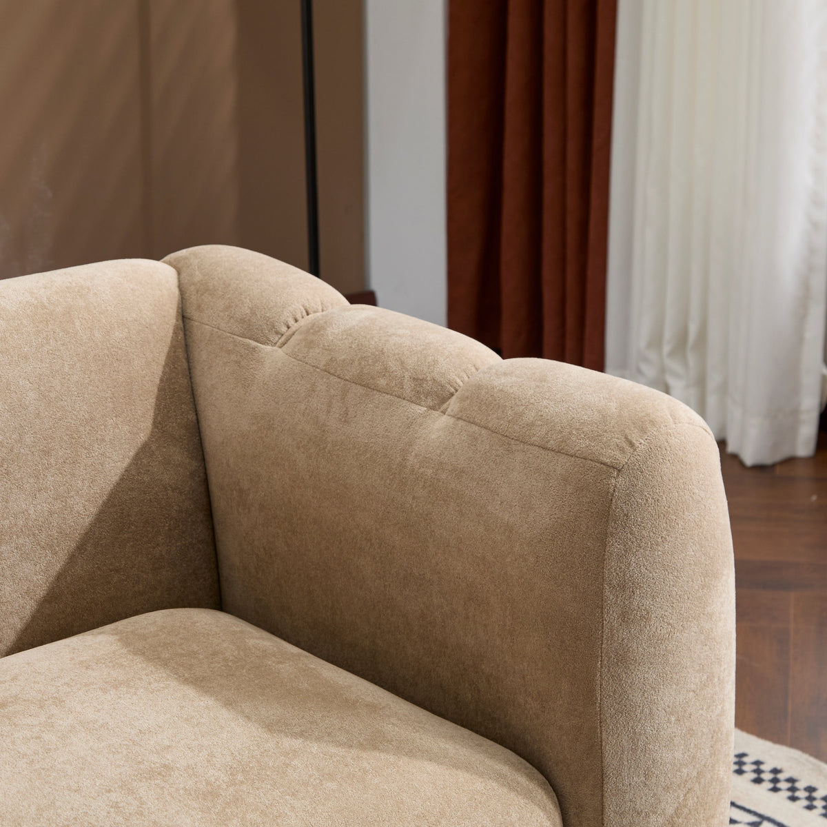 The Wave Velvet Sofa And High Back Support