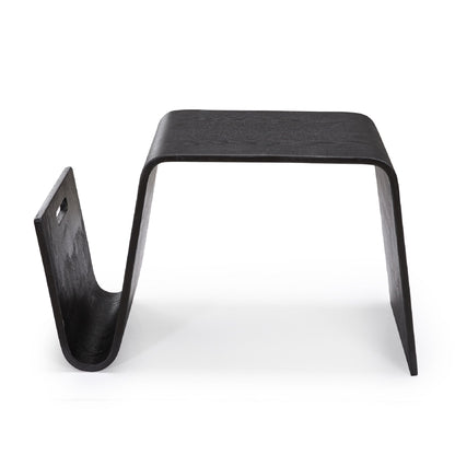 Brookside End Table with Curved Magazine Shelf dark finish by HouseOfZazla on Tampa Home & Garden Store