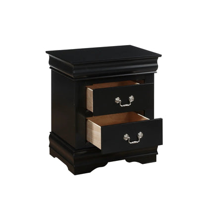 Louis Philippe Accent Nightstand With Drawers