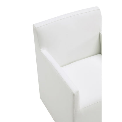 Anna Modern Square Armchair with Foam Cushion