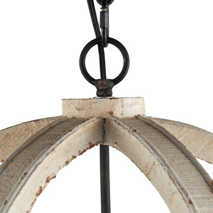 Chandelier HouseOfZazla whitewashed petal frame with black metal ring and adjustable chain on Tampa Home & Garden Store