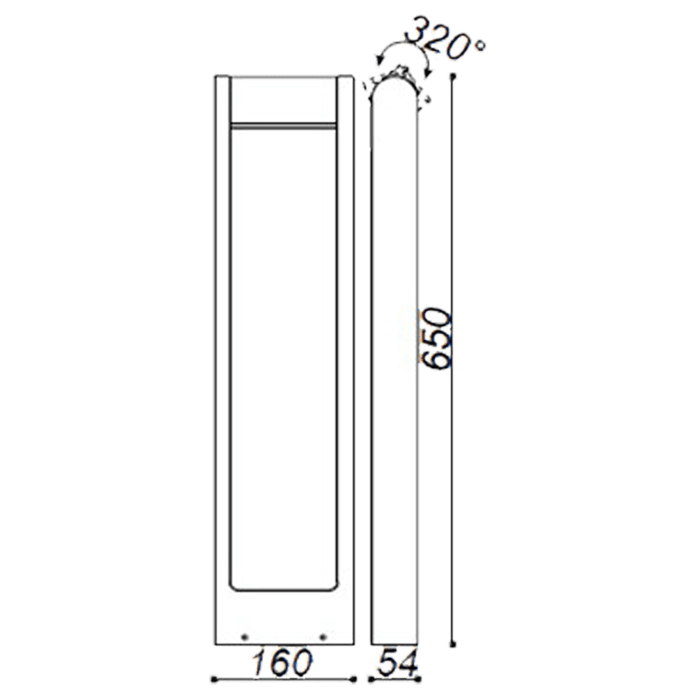 CDPA56 Éclairage de chemin en fonte d'aluminium | Éclairage paysager à LED basse tension intégré 8 W