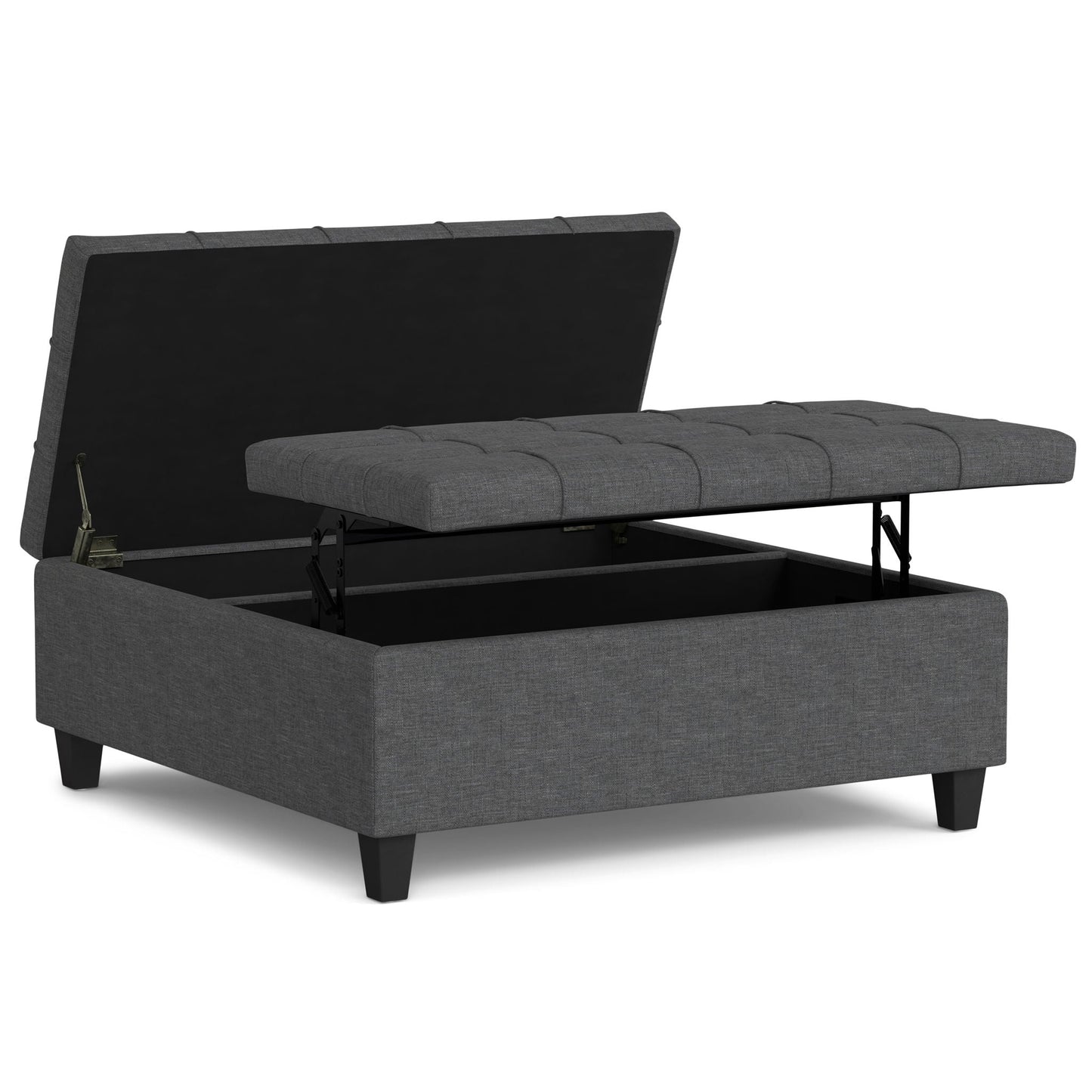 Harrison Upholstered Coffee Table Storage Ottoman