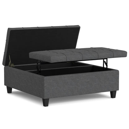 Harrison Upholstered Coffee Table Storage Ottoman