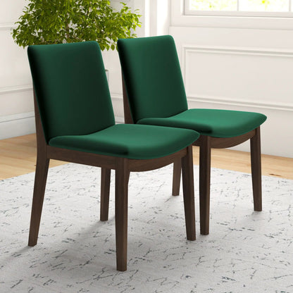 Mid Century Modern Solid Wood Dining Chair Set