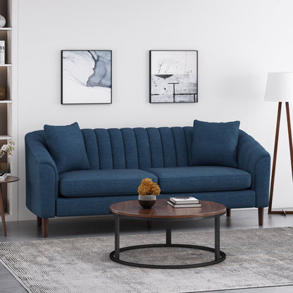 Contemporary Three Seater Sofa with Button Stitch