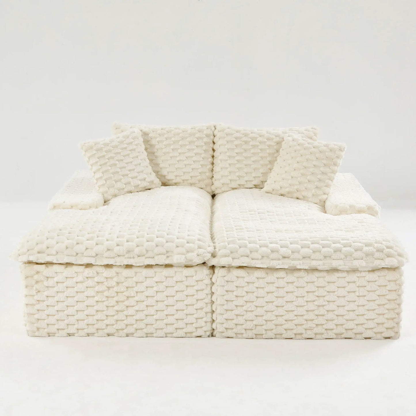 Double Chaise Lounge With Full Compressed Sponge