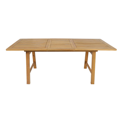 Versatile and Extendable Acacia Wood Table