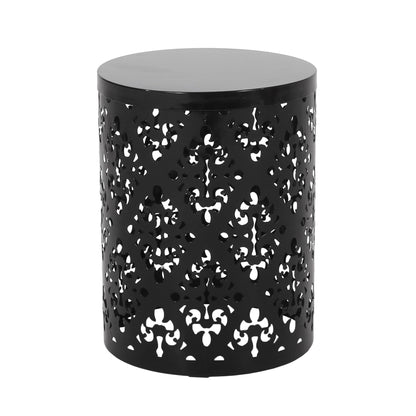 Modern Metal Outdoor End Table For The Patio