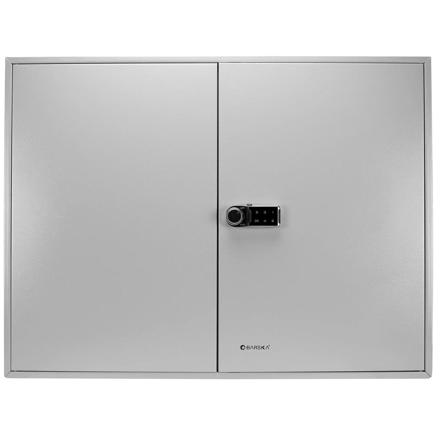 400 Keys Adjustable Key Lock Box with Digital Lock gray wall-mounted storage BARSKA on Tampa Home & Garden Store