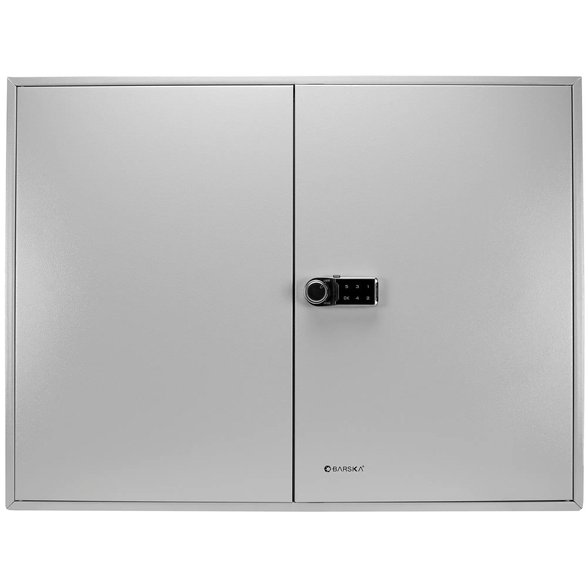 400 Keys Adjustable Key Lock Box with Digital Lock gray wall-mounted storage BARSKA on Tampa Home & Garden Store