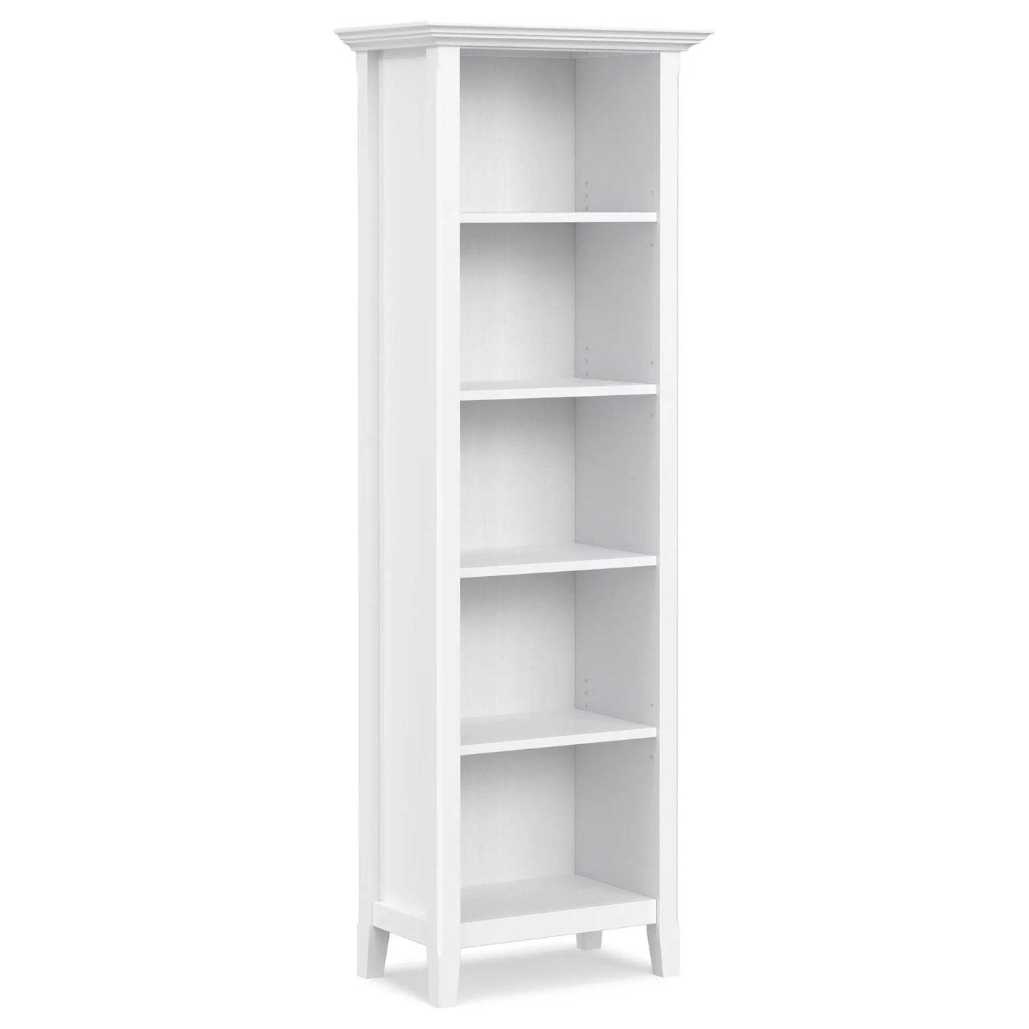 Amherst Five Shelf Bookcase Handcrafted Wood