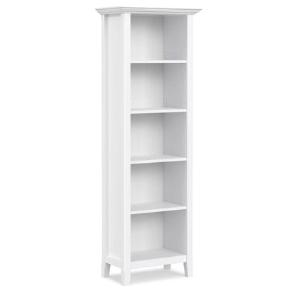 Amherst Five Shelf Bookcase Handcrafted Wood