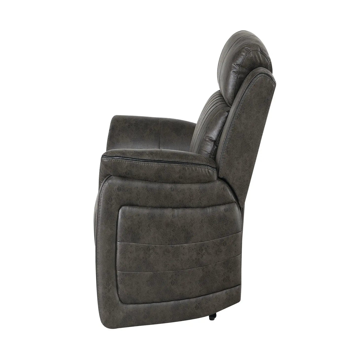 Steban gray leather glider recliner by Unique Piece Furniture, a premium glider chair on Tampa Home & Garden Store
