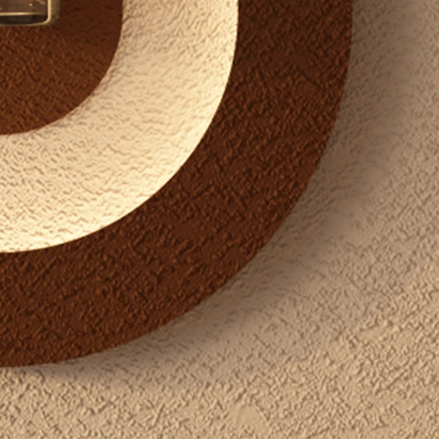 Adjustable LED sandstone wall decor close-up in warm coffee tones with textured concentric rings on Tampa Home & Garden Store