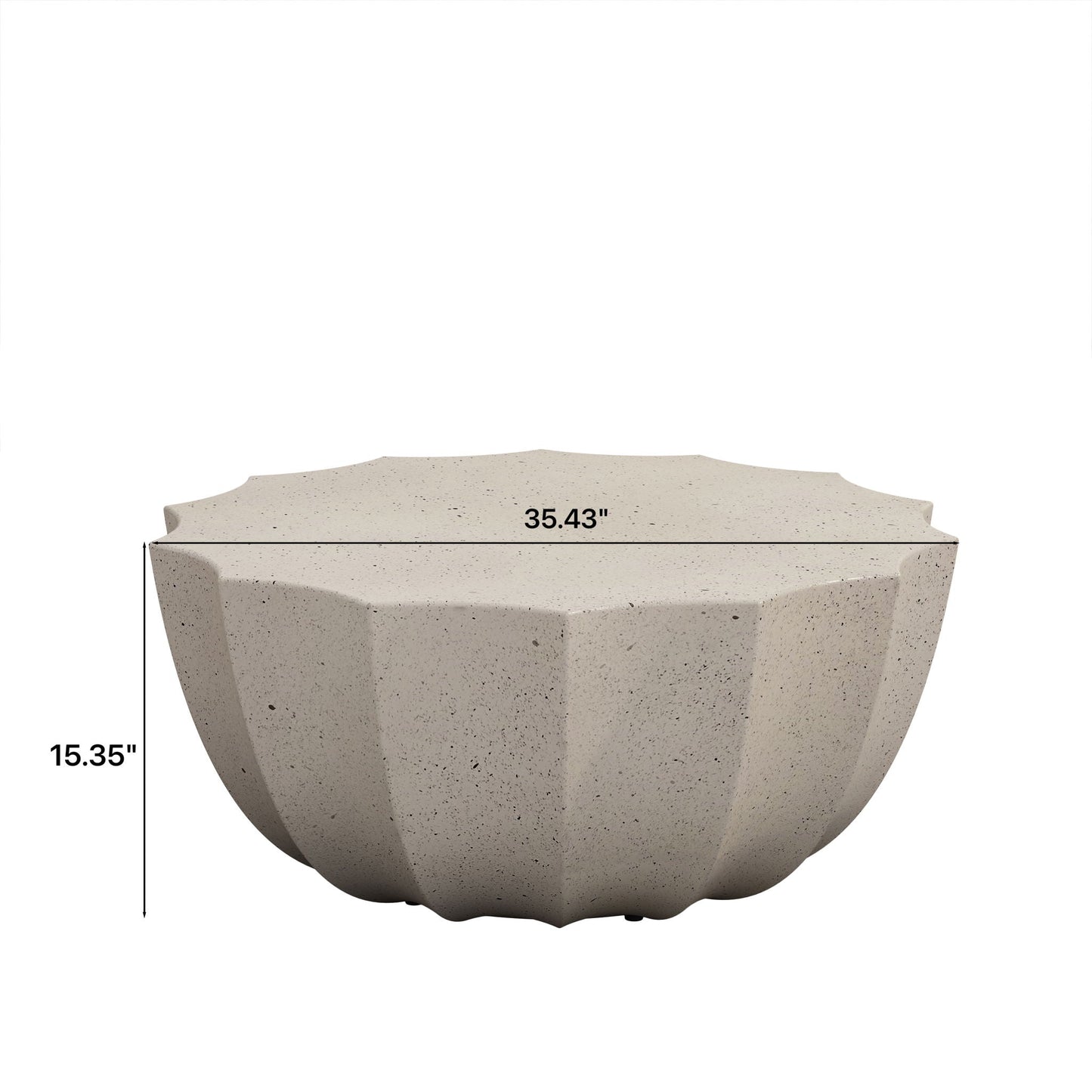 Modern Round Coffee Table for Patio or Deck