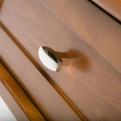 Warm Shaker table by Unique Piece Furniture; warm brown wood finish with metal hardware on Tampa Home & Garden Store