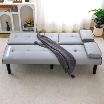 Compact Foldable Sofa Bed and Cup Holder
