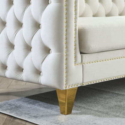 Upholstered Chesterfield Sofa for Living Room