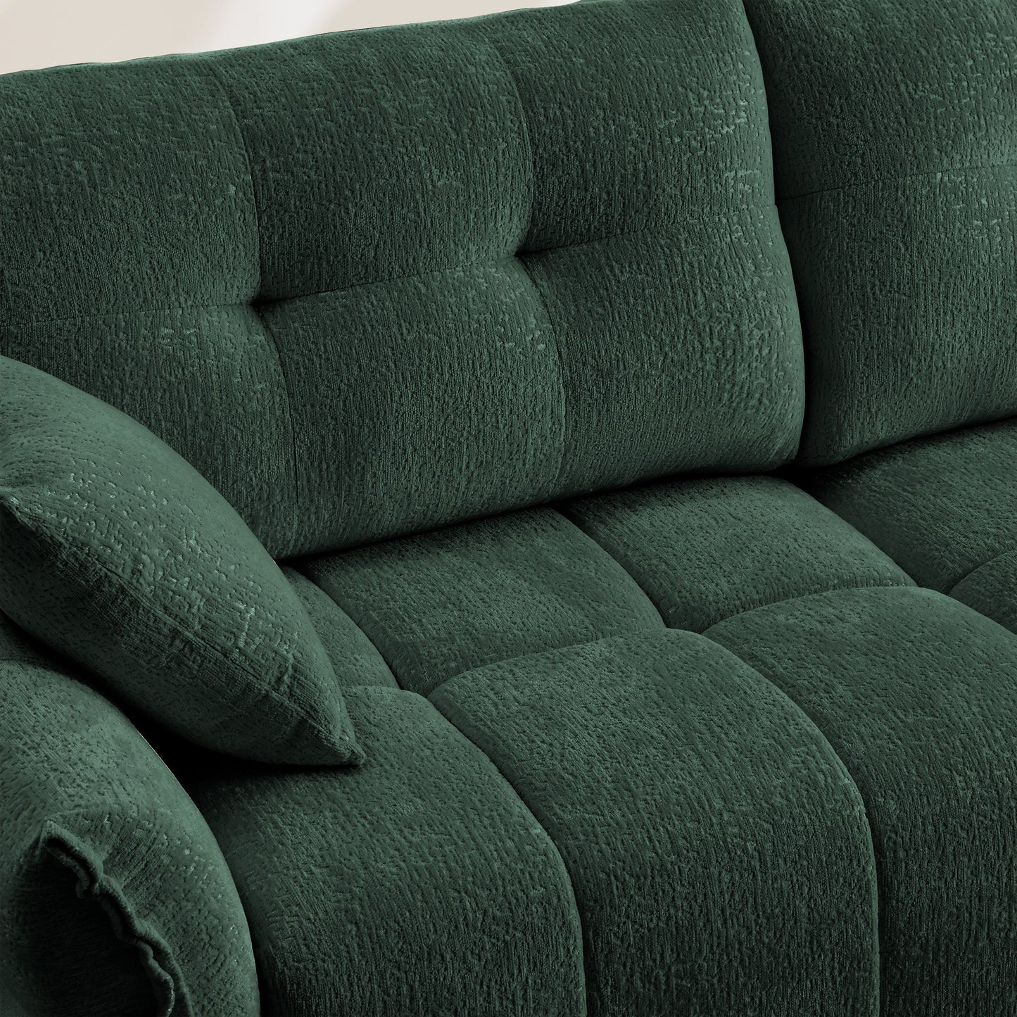 Modern Chenille Tufted Sofa for the Living Room